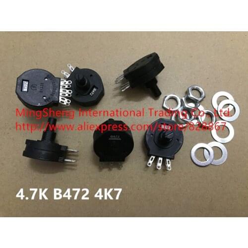 Original new 100% knob potentiometer for electric welder RVS28GP 1K 2.2K 4.7K 10K plastic sealed double potentiometer (SWITCH)