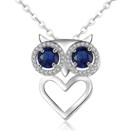 Newest Design Owl Charms Necklace For Women Elegant AAA Cubic Zircon Animal Pendant Choker Necklace Fashion Jewelry Wholesale