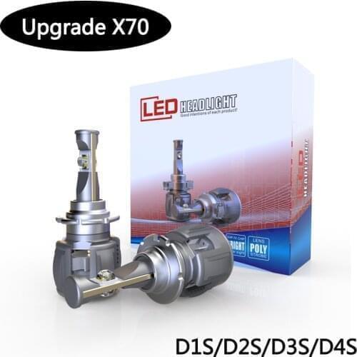 Genuine Cree Xhp70 Chip Turho H7 LED H4 15600LM H1 H8 H11 9005 9006 HB4 D1S/D2S/D3S/D4S LED Car Headlight Bulbs 6000K Fog Lights