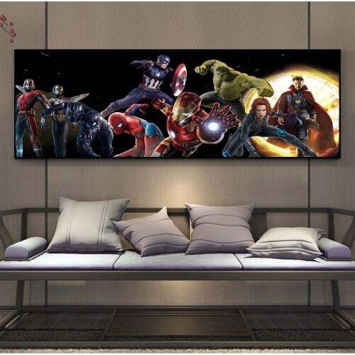 Modern Comic Art Hero Art Canvas Painting Posters and Prints Wall Art for Living Room Home Decor (No Frame)