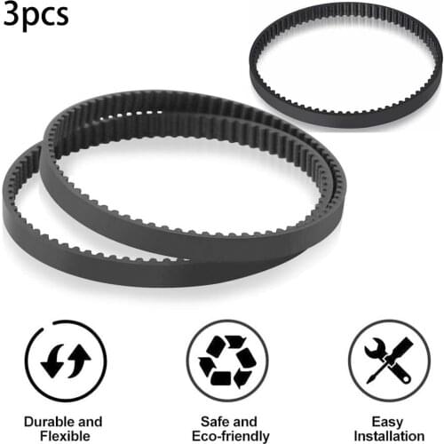 3Pack Vacuum Belt For Shark Rotator NV500 Series NV500 NV502 Accessories