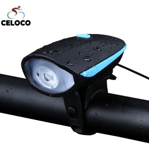 Bike Light Usb Rechargeable Bicycle Front Light,LED Headlight Built-in Horn Flashlight For Bike,cycling Lamp Bicycle Accessories