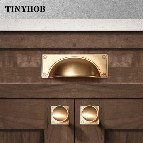 Vintage Square handles door Knobs Gold Cabinet wardrobe handles T shape drawer pulls Dark Grey Furniture handles