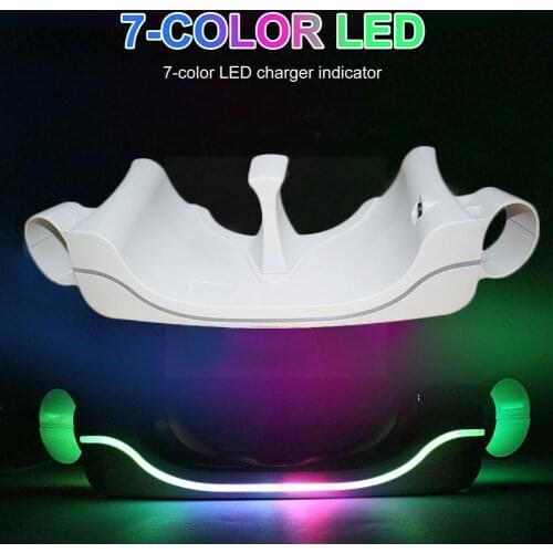 7 Color LED Charging Station Dock Charger Wall Mount Stand Storage VR Hook Quest 2 For Oculus Comfort Holder Case Accessori Y7P3