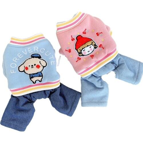 Winter Dog Clothing Jumpsuit Cute and Warm Dog Clothes Coat Outfit Puppy Garment Yorkshire Pomeranian Poodle Schnauzer Costume