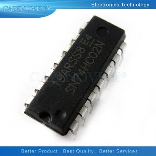 10pcs/lot SN74HC02N SN74HC02 74HC02N 74HC02 DIP-14 In Stock