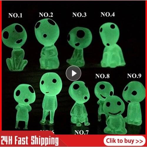 10pcs Luminous Garden Ghost Garden Statues Sculptures Miniature Figurines Fairy Garden Ornaments Garden Supplies Dropshipping