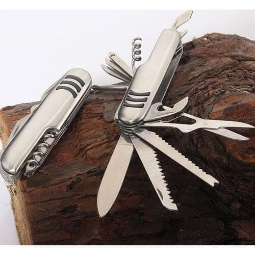 11in1 Portable Utensils Cutter Can Opener WineCork Screw Hole Puncher Nail File Needle-threaders Crosshead Screwdriver Bucksaw