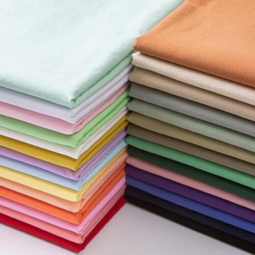 155cmx50cm Pure Cotton Poplin Fabric Soft Skin-friendly Cotton Fabric Spring Summer Dress Shirt Pants DIY Apparel Sewing Fabric