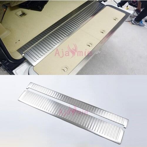 2008-2018 Rear Trunk Door Sill Interior Bumper Stainless Steel Car-Styling For Toyota LC 200 Land Cruiser 200 Accessories