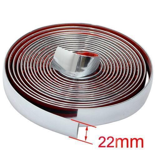 22mm x 3meters Chrome Styling Strip Trim Moulding Car Van Truck GRILL INTERIOR EXTERIOR CAR STYLING
