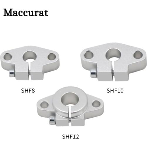 4pcs SHF8 SHF10 SHF12 shf8 shf10 shf12 aluminum linear Rod Rail Shaft Support CNC Router parts 3d printer parts