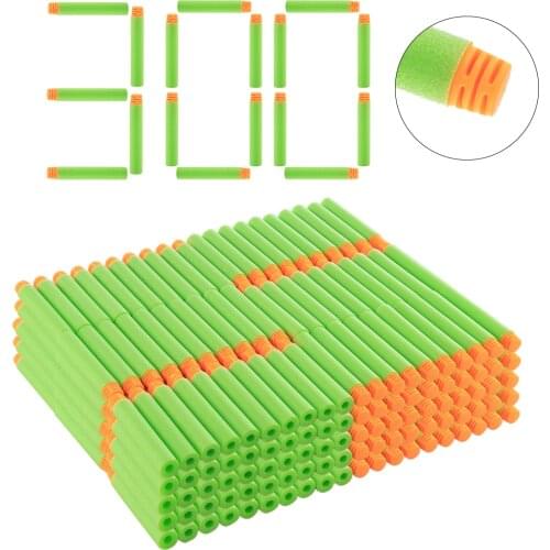 300pcs 7.2*1.3cm Refill Darts soft Bullet For Nerf Elite Series Blasters Kids Toy Gun Blue Soft Bullet Foam Guns Accessories