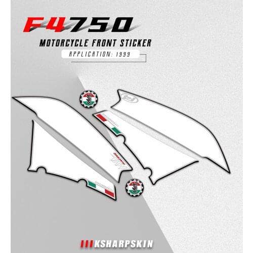 3D Gel Sticker Motorcycle Front Fairing Head Decorative Decal Number Board Protector For MV AgustaF4 750-1000 1999 agusta f4