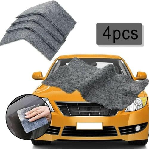 4PCS Car Scratch repair cloth Nano Sparkle Cloth Scratch -Eraser Auto Vehicle Surface Scratch Remover Cloth Multi-Purpose