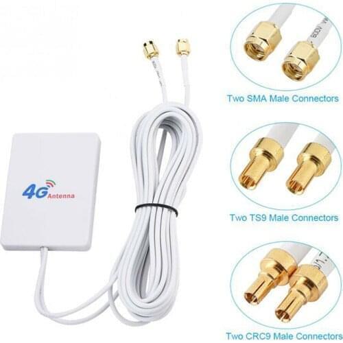4G/3G WiFi Antenna 28dBi LTE Antenna Signal Amplifier 4G/3G Mobile Router WiFi Antenna SMA/TS9/CRC9 Network Broadband Antenna