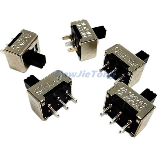 5pcs SH SL-A Mini Slide switch 3pins 2 position 1A 250VAC/2A 125VAC Handle Length 5MM