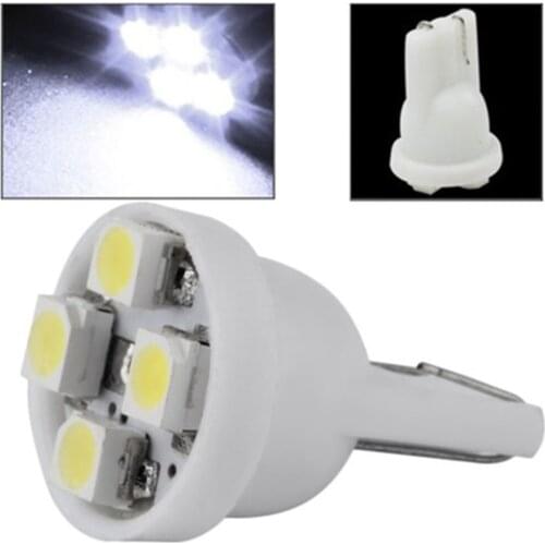 500Pcs T10 4led W5w White Red Blue 3528 1210 External Lights Car Interior Lamp Wedge Tail Car Light Bulbs car accessories DC 12v