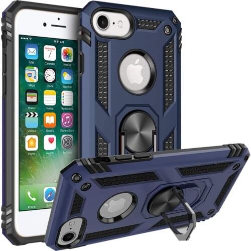 For iPhone 7 Armor Shockproof Case for iPhone 7 Military Drop Protective Rugged Car Holder Ring Case Cover for iPhone7