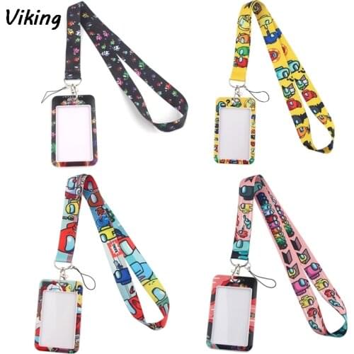 G1700 Cartoon Lanyard Keychain keys Badge ID Mobile Phone Rope Kids Gifts Lanyard With Card Holder Cover