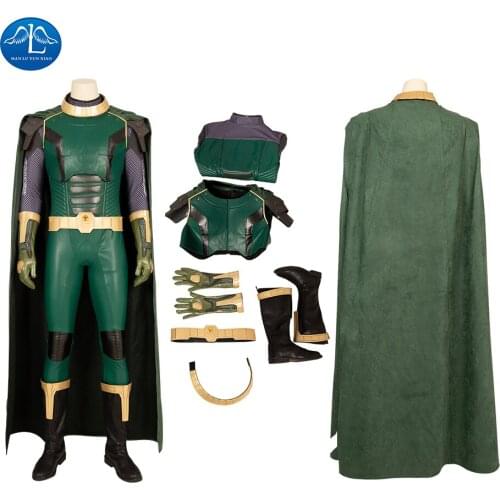 Crisis on Infinite Earths Kell Mossa Cosplay Costume Superhero Cosplay Jumpsuit Green Halloween Costume for Adult Custom Made
