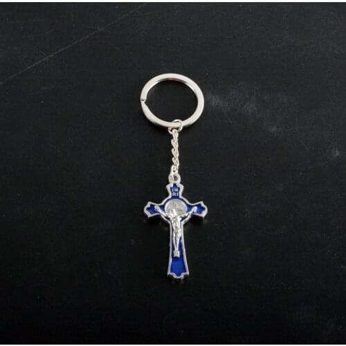 Cross Jesus Portrait Keychain Catholic Gifts Zinc Alloy Material Order An Exquisite Gift Phone Friends Cell Phone MENG MING