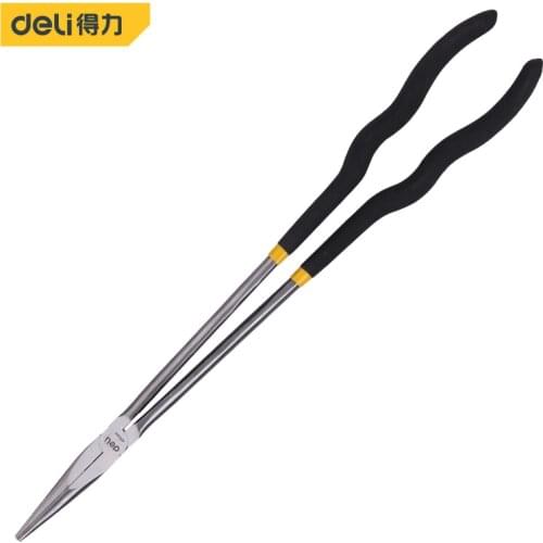 Deli Multi-tool Extra Long Heavy-Duty 11/16 " Pliers Long Nose Pliers Straight Nose Sharp-nose Pliers Mechanic Equipment Tool