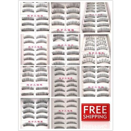 A variety of styles nude makeup Natural slim models mechanism False Eyelashes 10 pairs of false eyelashes fitted upscale