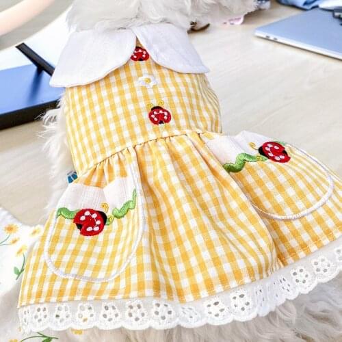 Fashion Luxury Pet Dog Dresses Cat Spring Summer New Princess Skirt Dog Dresses for Small Dogs Vestidos Para Perritas
