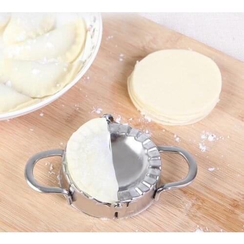 New Kitchen Tool Dumpling Jiaozi Maker Mould Eco-friendly Pastry Stainless Steel Wraper Dough Cutter For Kitchen Tools Wholesale
