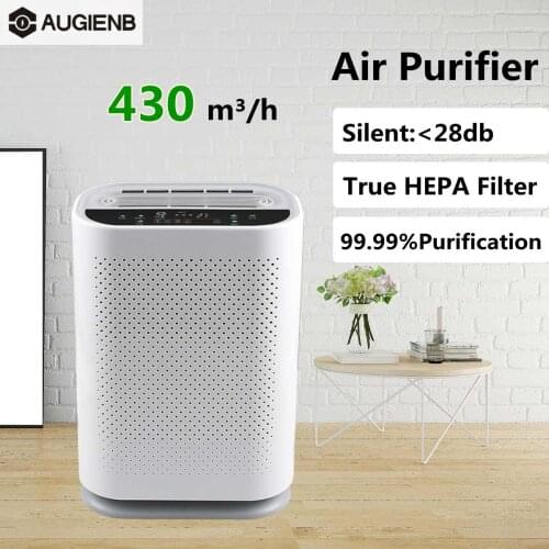 Air Purifier Negative Ions Air Cleaner with HEPA Filter Remove Smoke Dust Automatic Monitors Remote Control Formaldehyde PM2.5