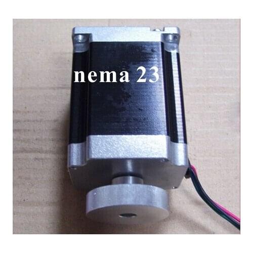 Dual Shaft NEMA23Stepper Motor with Handwheel 180 N.cm (250 oz-in) Body 76mm CNC Handwheel NEMA 23 Stepper Moto CE ROHS