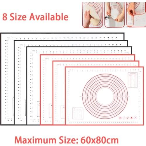 Silicone Non Stick Baking Mat Bakeware Kneading Pad Pizza Dough Maker Pastry Kitchen Gadgets Cooking Tools Utensils
