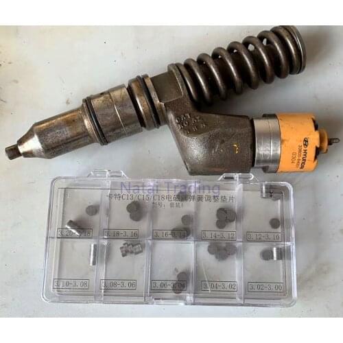 CAT C13 C15 C18 3512 Injector Solenoid valve Spring force adjusting gasket, diesel Injector Shim Washer 2.80-3.20mm