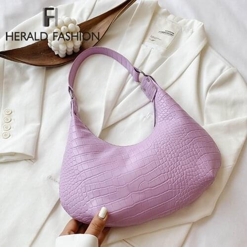 Retro Crocodile Pattern Crossbody Bags For Women 2020 Luxury Handbags Women Bags Designer Saddle Bags Lady Purses And Handbags