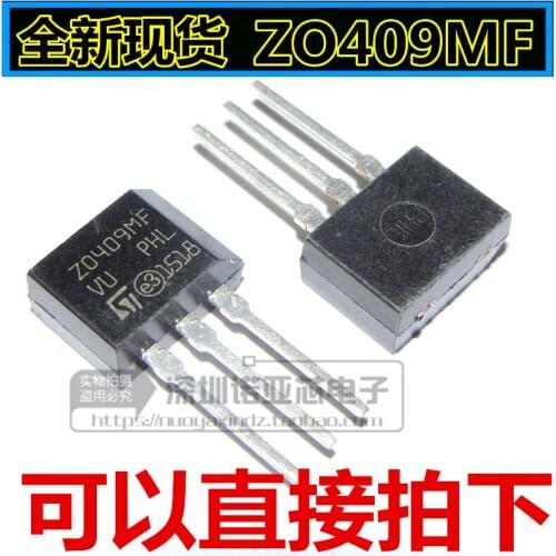10pcs/lot New ZO409MF Z0409MF TO-202 600V 4A 0.2W two-way thyristor Z0409