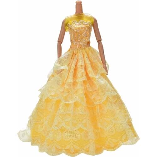 14Styles Summer Elegant Lace Floral Doll Dress Handmade Wedding Princess Dress For Multi Layers Dolls Accessories