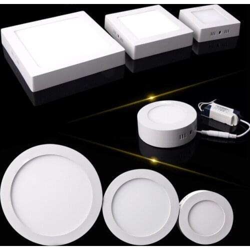 1ps 9W-25W Surface Mounted LED Downlight Ceiling Panel Light Super bright Warm White/White/Cold White Ceiling Lamp Free Shinping