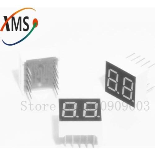 5pcs 7 segment 0.36 in common Cathode 2 Bit digital Tube 0.36" inch 0.36in. Red LED Display LED Digital tube