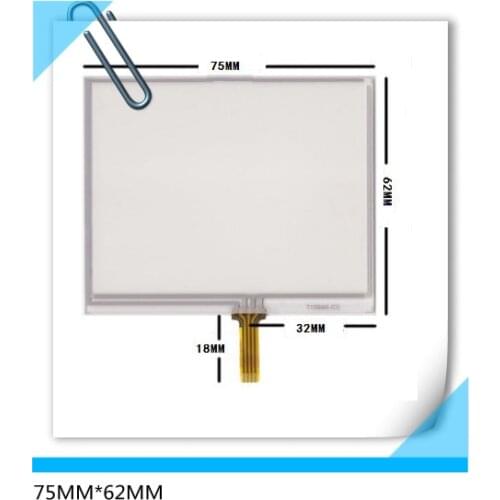 75*62 LQ035Q1DG04 LMS350GF08 LMS350GF12 LMS350GF20 3.5 inch four wire resistance touch screen 75MM*62MM free shipping