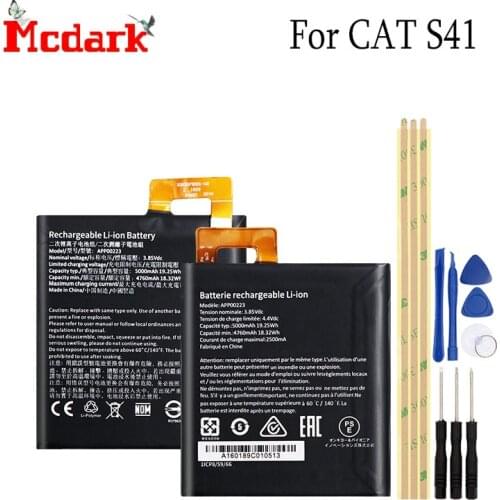 For CAT S41 Battery APP00223 5000mAh Replacement High Quality BackUp Bateria For CAT S41 Phone Batterie Accu with Free Tools