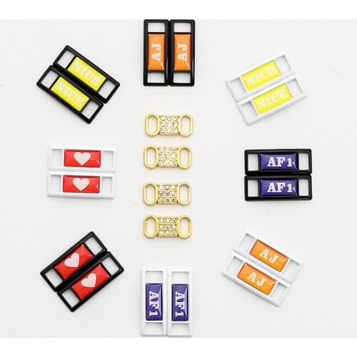 2021 New AF1 Shoelaces Buckle DIY Rhinestone Shoe Decorations Sneaker Kits Metal Lace Buckle Sports Metal Kits Shoe Accessories
