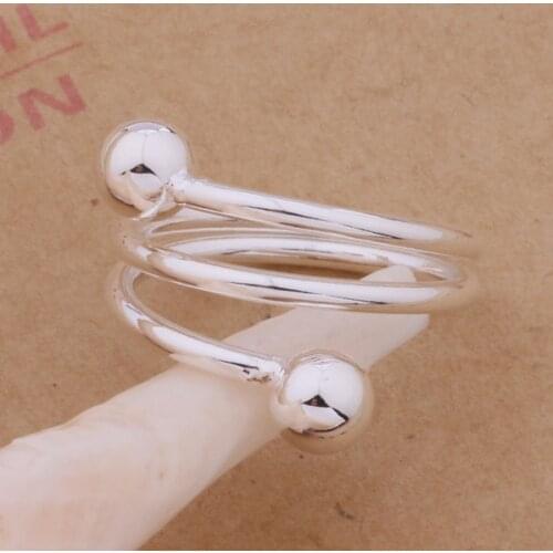 AR226 Hot sterling ring, fashion jewelry, Double circle /alrajcya amlajdsa silver color