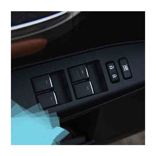 Car Windows lift switch button abs chrome trim For Lexus ES 200 250 300h 350CT 200h Car sticker car accessories