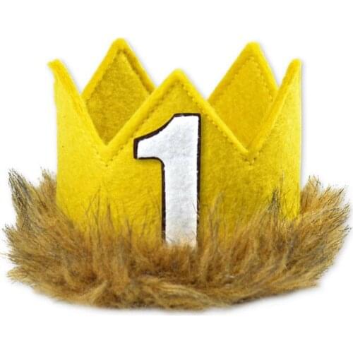 Baby 1/2th 1th 2th 3th 4th 5th Birthday Hats Wild One Crown The Wild Things Theme Birthday Party Photo Booth Props
