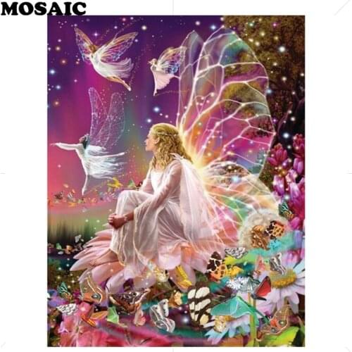 Diy 5d Diamond Painting Full square,Cross-Stitch,Diamond Embroidery sale butterfly elves,Diamond Mosaic Pattern home decor