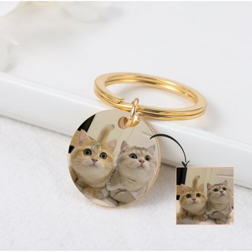 DIY Keychain Personalized Calendar Key Chain Hand Carved Pet Portrait Keychain For Best Friend Gift Fathers Day Gifts Pet Gift