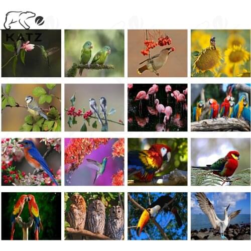 Picture of Magpie Picking Fruit, Diamond Painting, Owl, Parrot Group, Animal Diamond Embroidery, Handmade Diy Special Gift Decor