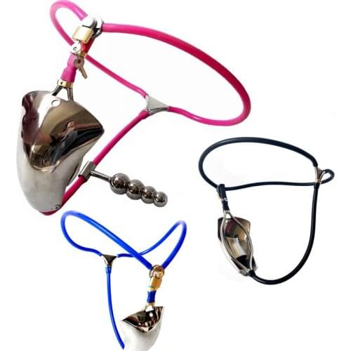 New Invisible Stainless Steel Male Chastity Belt Penis Cage with Aanl Plug Against Derailment and Masturbation Bondage Toys