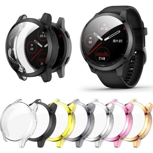 Soft Screen Protector Cover For Garmin Venu 2S For Garmin Vivoactive 4S Soft TPU Scratch-resistant Shell Watch Protective Bumper